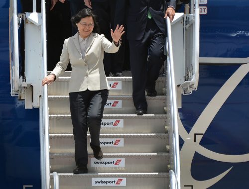 Taiwan President Tsai Ing-wen arrives in Miami