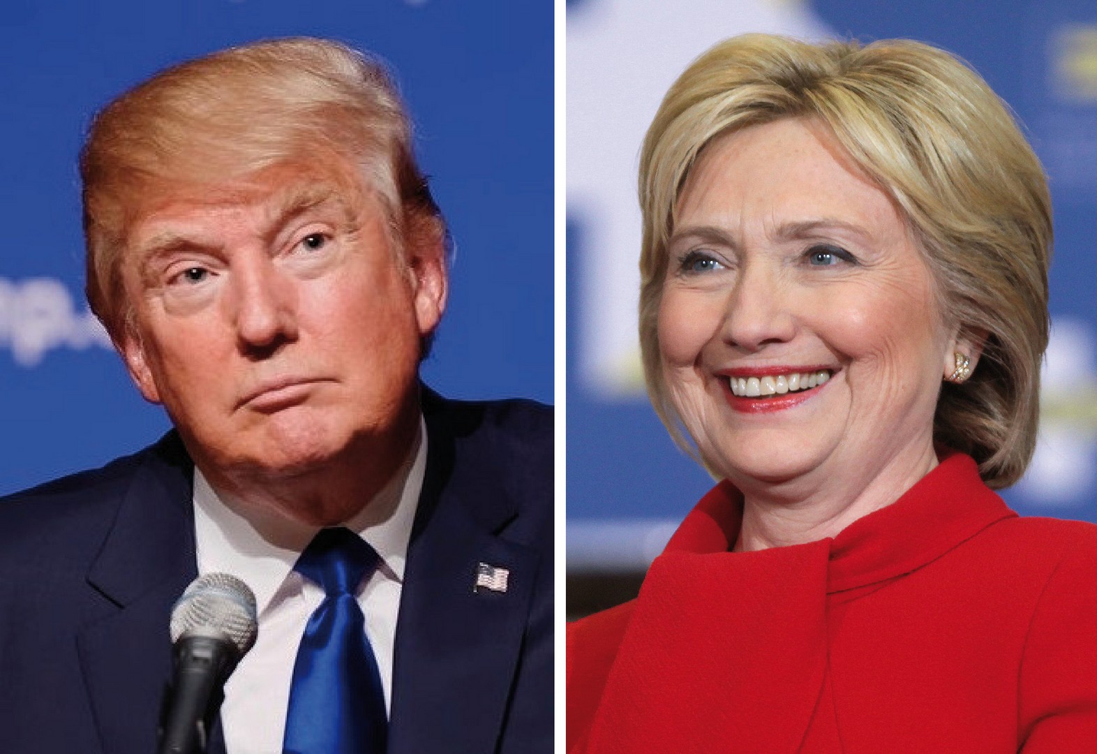 Donald Trump and Hillary Clinton