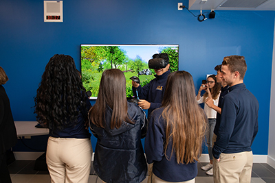 ► Teachers in the science, technology, engineering and math programs at St. Thomas Aquinas High School worked with Miami-based digital agency Xennial Digital to launch a virtual reality lab.