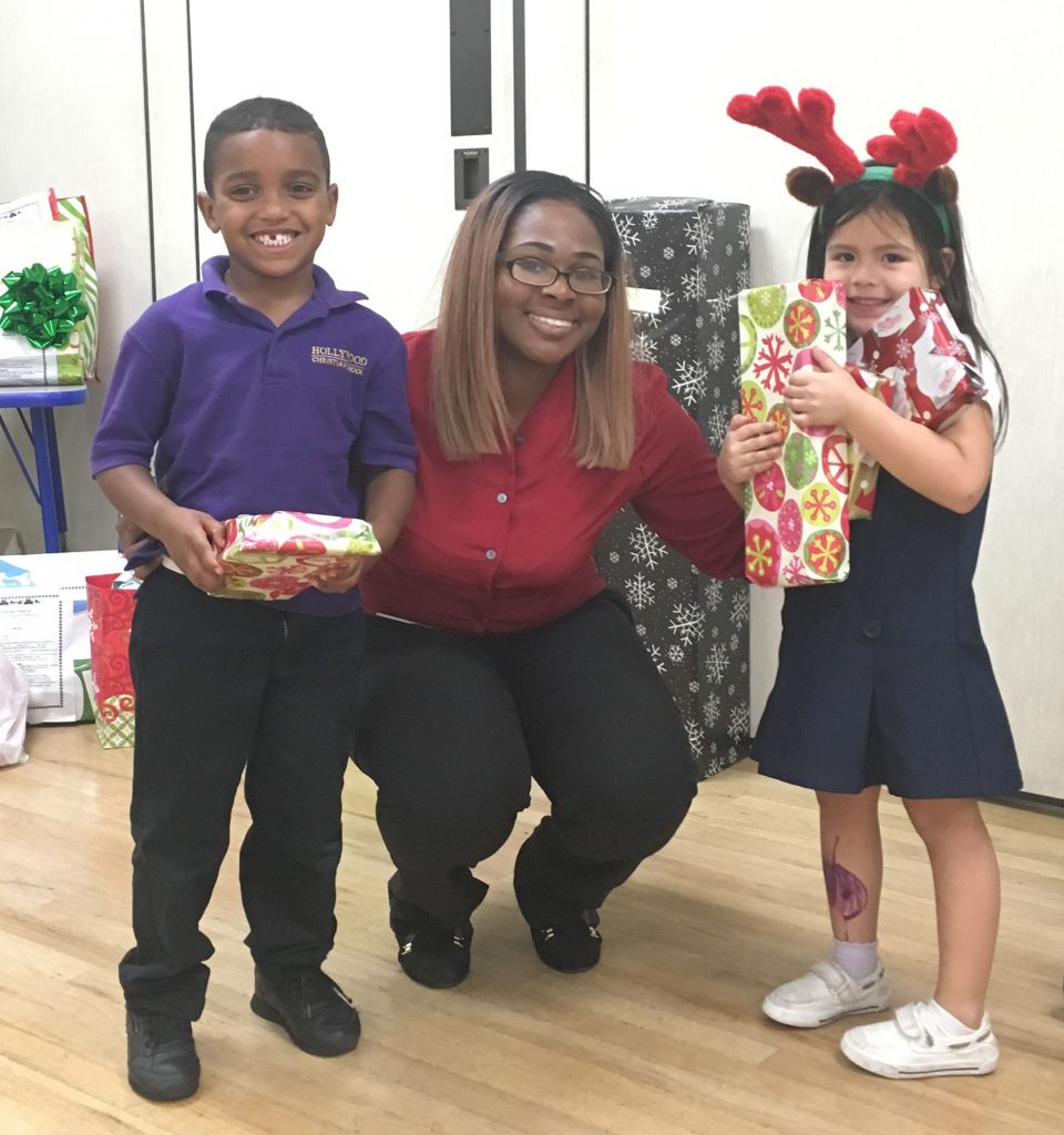 Smiling faces, thanks to the Empty Stocking Program