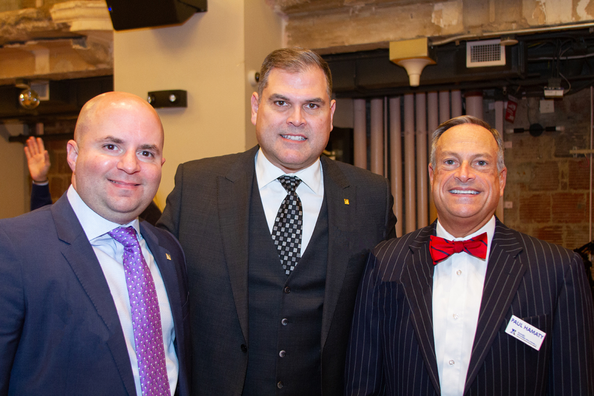 Sponsor David Pruna of CenterState Bank with Frank Fernandez and Paul Hamaty