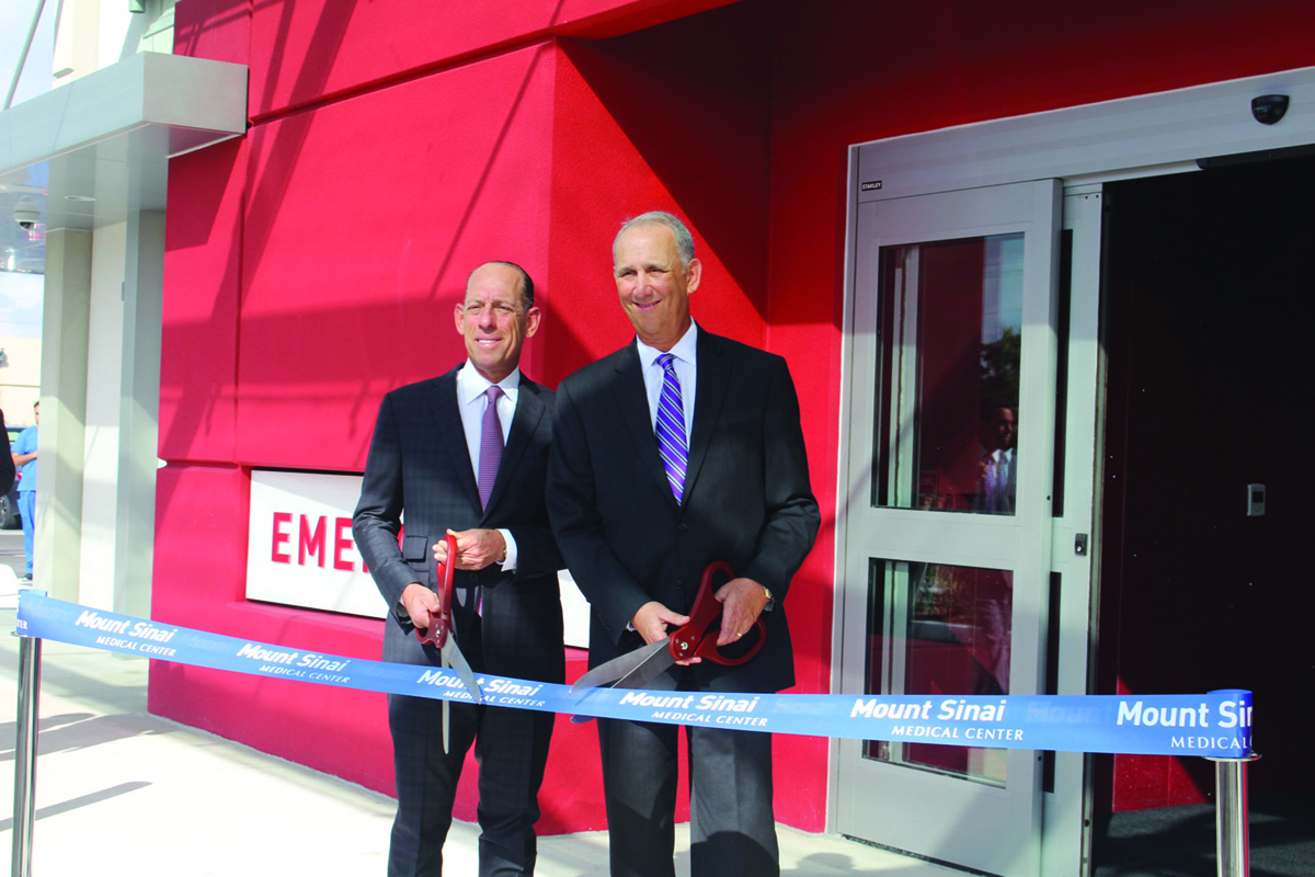 Mount Sinai opens in Hialeah Mount Sinai has opened a 100,000-square-foot, free-standing emergency room at 6050 W. 20th Ave. in Hialeah, creating more than 100 jobs. Mount Sinai’s new facility is expected to accommodate 30,000 patient visits a year. The center includes two ultrasound machines, a state-of-the art CT scan and 20 private examination rooms.