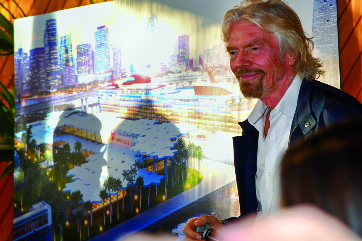 Virgin building cruise terminal Virgin Group founder Richard Branson and Virgin Voyages President and CEO Tom McAlpin announced plans to build a new cruise terminal for Virgin Voyages at PortMIami. Virgin Voyages, which is headquartered in Plantation, also announced that its first ship, the Scarlet Lady, will continue to sail to the Caribbean from Miami throughout 2021. The company’s second ship will sail from Miami during the fall-winter cruise season of 2021-22.
