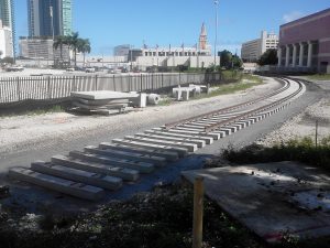 Tracks to PortMiami were upgraded in 2011 (Photo by Daniel Christensen via Wikimedia Commons)