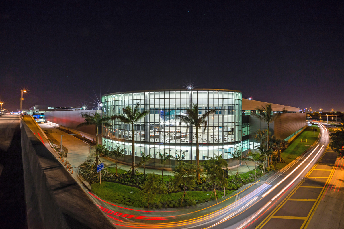 A passenger terminal at Fort Lauderdale-Hollywood International Airport