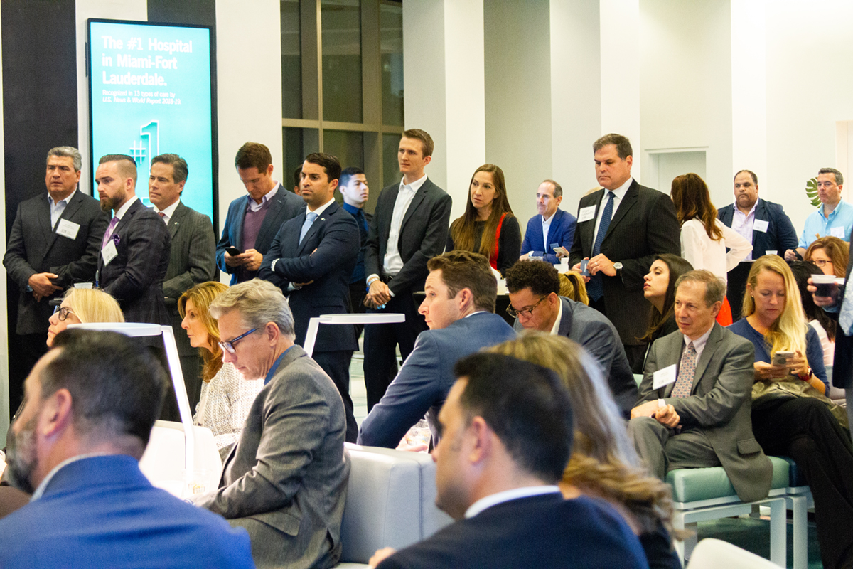 This edition of CEO Connect at Brightline’s MiamiCentral drew an overflowing crowd