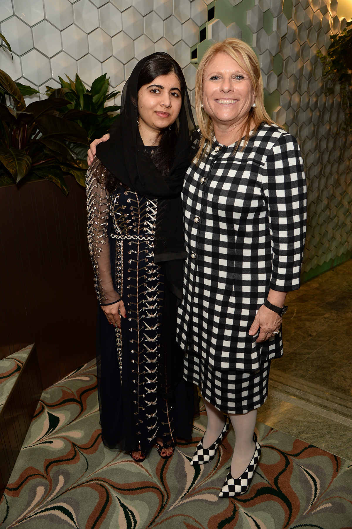 Lutoff-Perlo with Malala Yousafzai, Nobel Peace Prize winner and godmother of Celebrity Edge