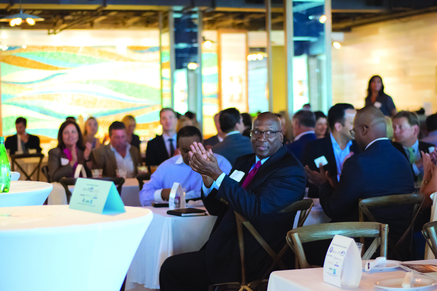 Members of the audience applaud during South Florida Executive Roundtable’s presentation