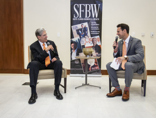 UM President Dr. Julio Frenk is interviewed by SFBW Associate Publisher Clayton Idle