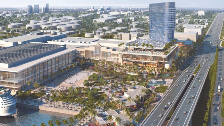 Greater Fort Lauderdale Chosen As Host Of IPW 2026 By U S Travel   Fort Lauderdale Port Rendering 900x506 